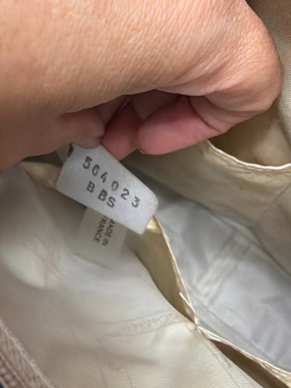Longchamp Off-White Leather Shoulder Bag - Picture 7 of 8